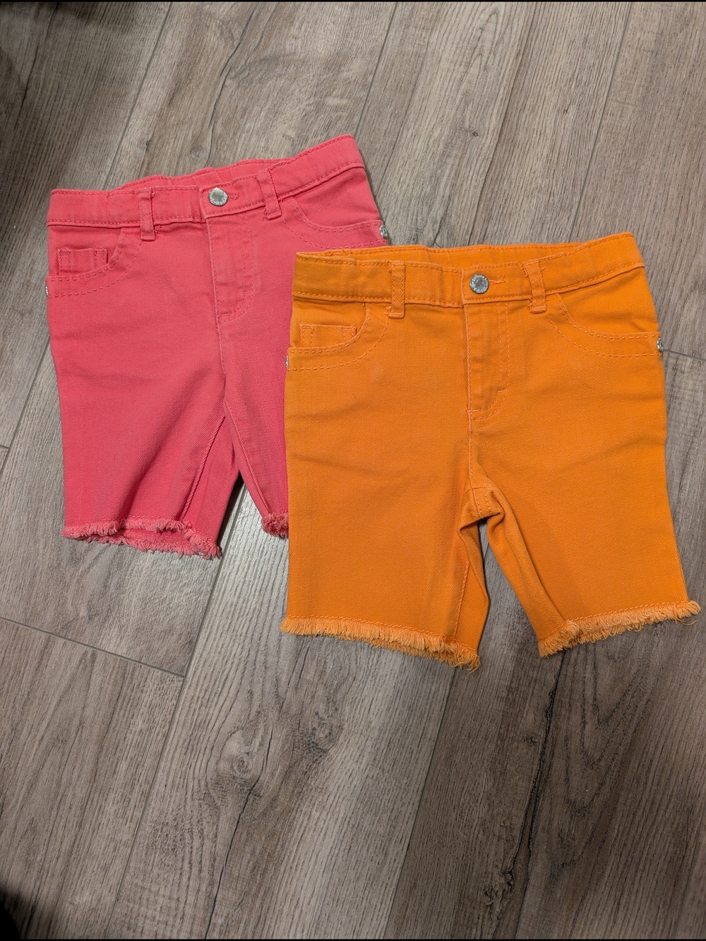Girls'  Shorts in Pink and Orange